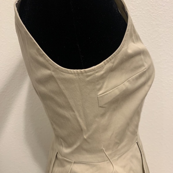 White House Black Market Tan Princess Rockabilly Sun Dress Women's Size 00 - Picture 11 of 14